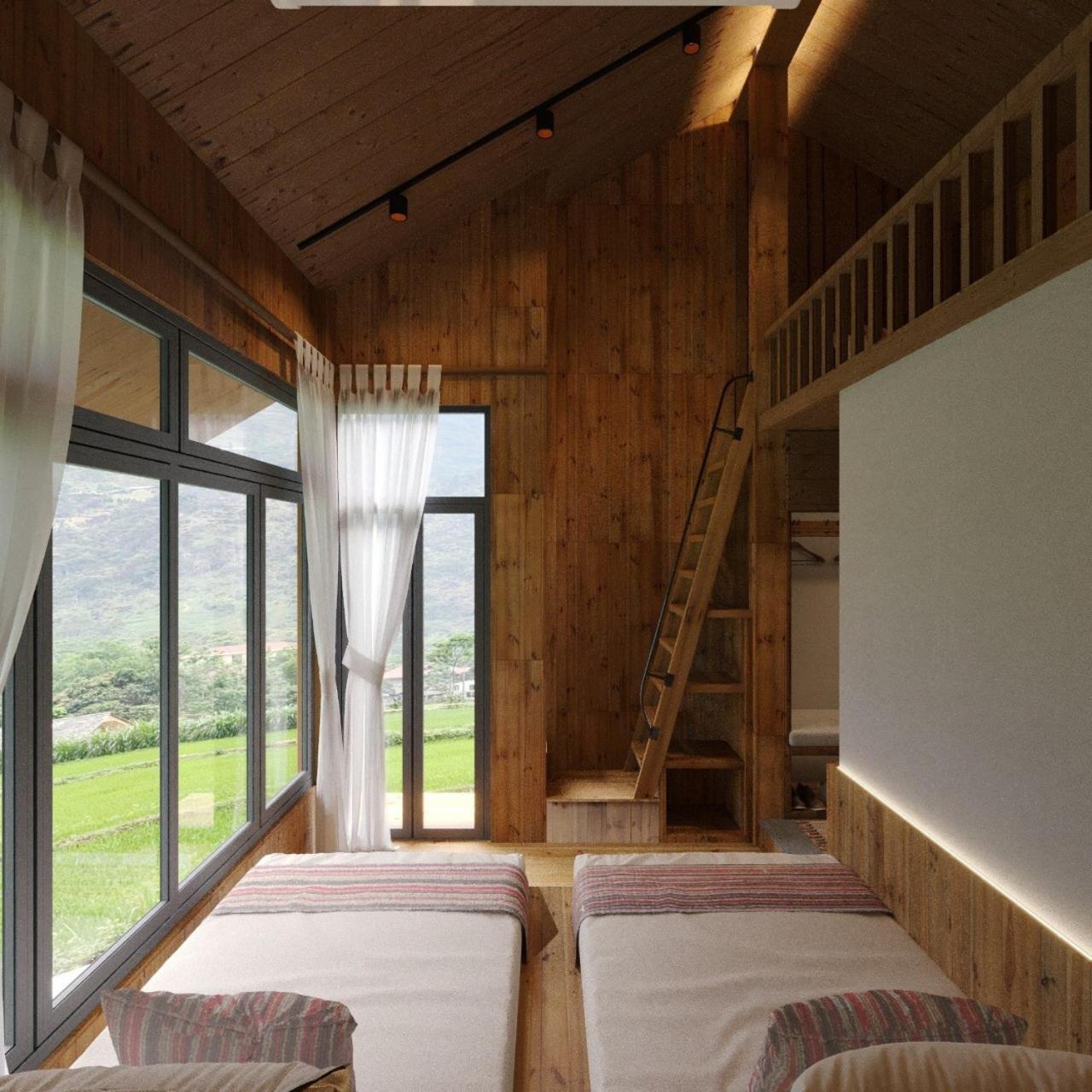 Chien'S Lodge Du Gia Làng Cac Kültér fotó
