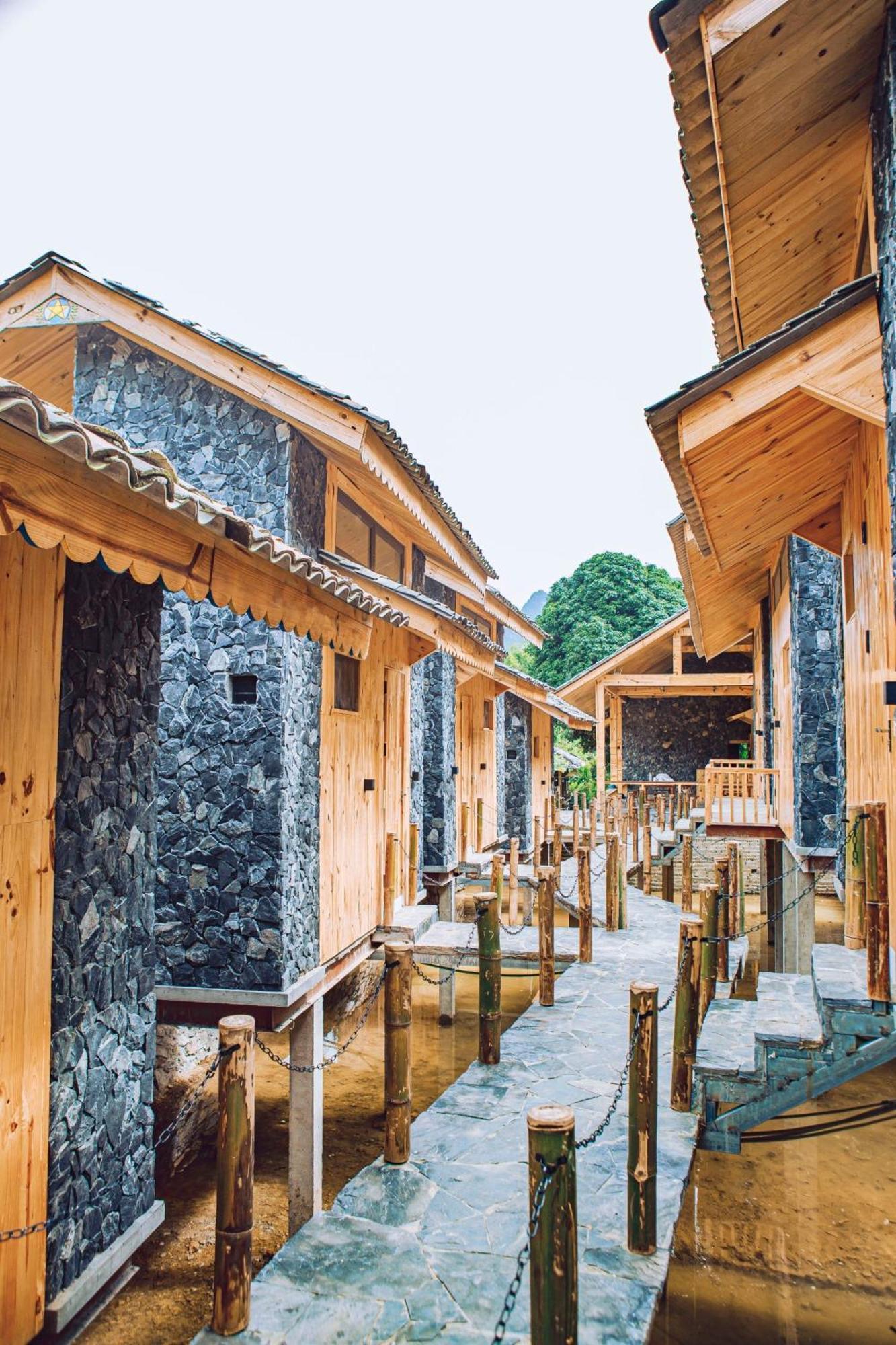 Chien'S Lodge Du Gia Làng Cac Kültér fotó