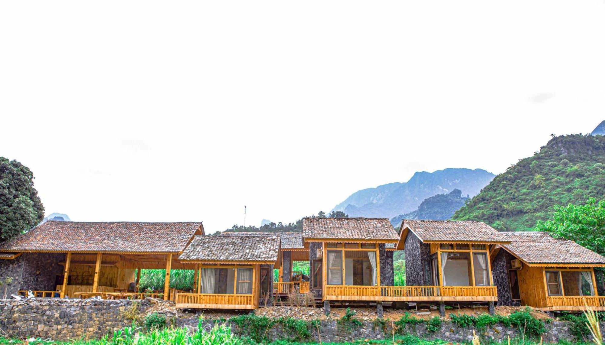 Chien'S Lodge Du Gia Làng Cac Kültér fotó